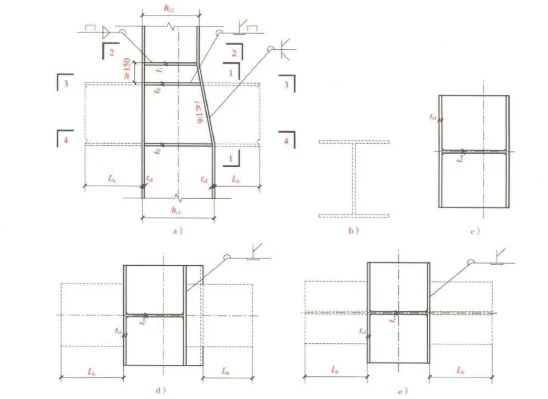 tapered H-shaped steel column tapered H-shaped steel column